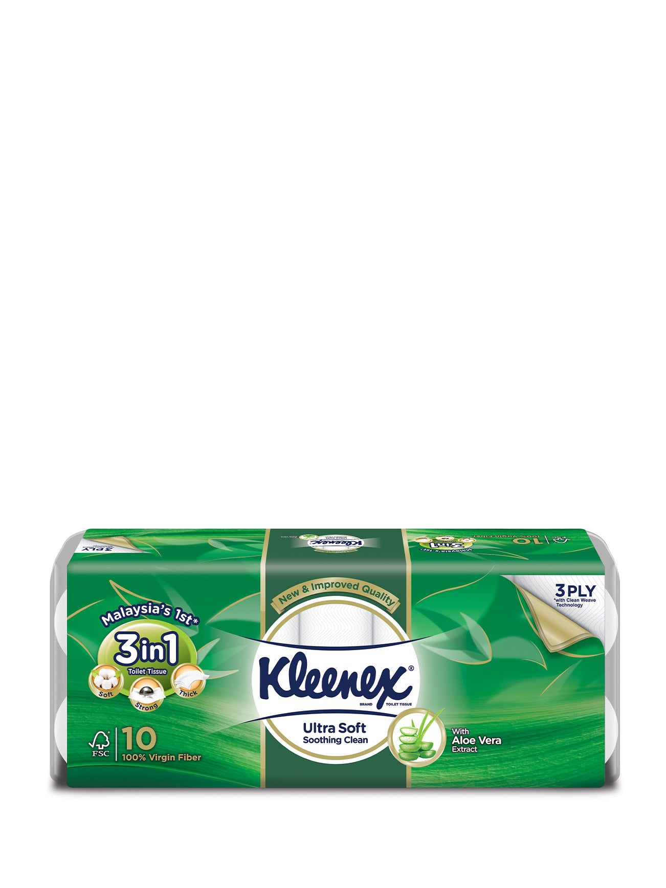 KLEENEX BT CLEAN CARE ALOE 190SX10R